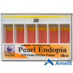 Штифти гутаперчеві 0.2 кон., №20 (Pearl Pearl Dent), 120 шт./пак.